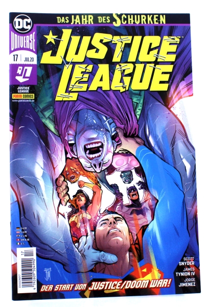 Justice League Comic (Restart 2019) Nr. 17: Der Start von Justice / Doom War!